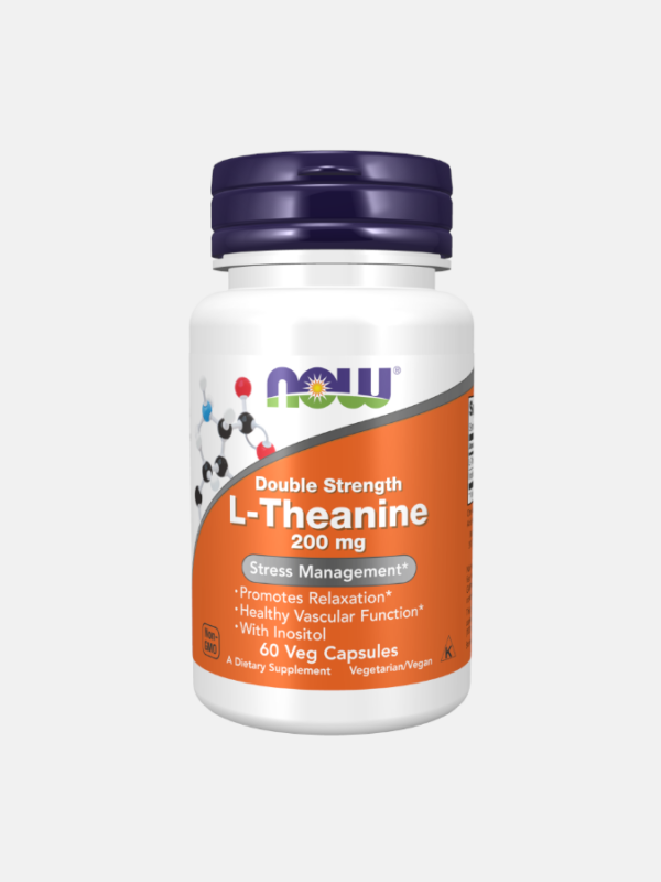 L-Theanine Double Strength 200 mg - 60 cápsulas - Now