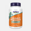 Calcium & Magnesium - 100 comprimidos - Now