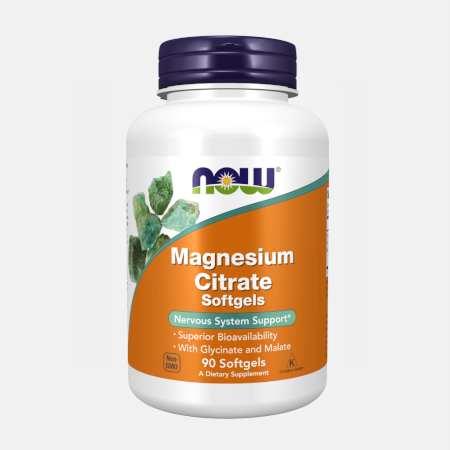 Magnesium Citrate Malate Glycinate – 90 cápsulas – Now