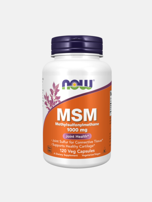 MSM 1000 mg - 120 veg cápsulas - Now