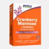 Cranberry Mannose + Probiotics - 24 saquetas - Now