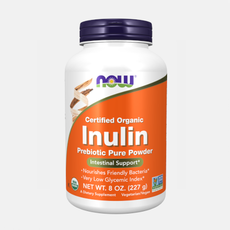 Inulin Prebiotic Pure Powder – 227g – Now