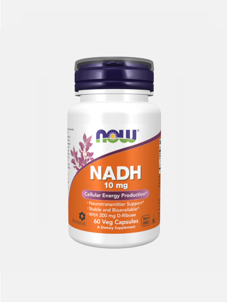 NADH 10 mg - 60 cápsulas - Now