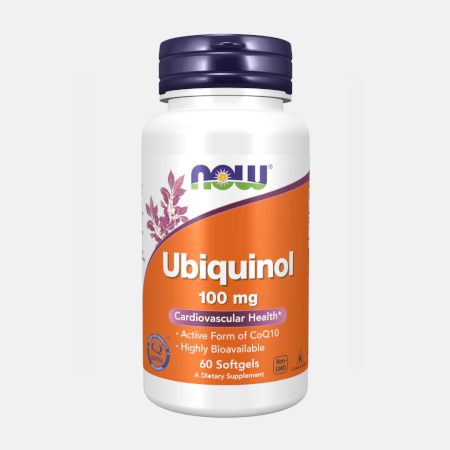 Ubiquinol 100 mg – 60 cápsulas – Now