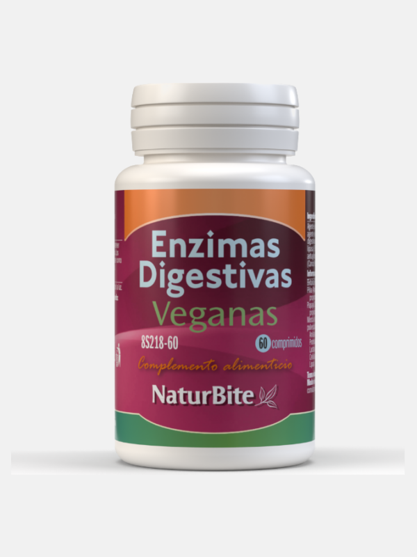 Enzimas Digestivas Veganas - 60 comprimidos - NaturBite