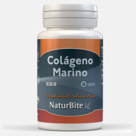 Colagénio Marinho 400mg – 60 cápsulas – NaturBite