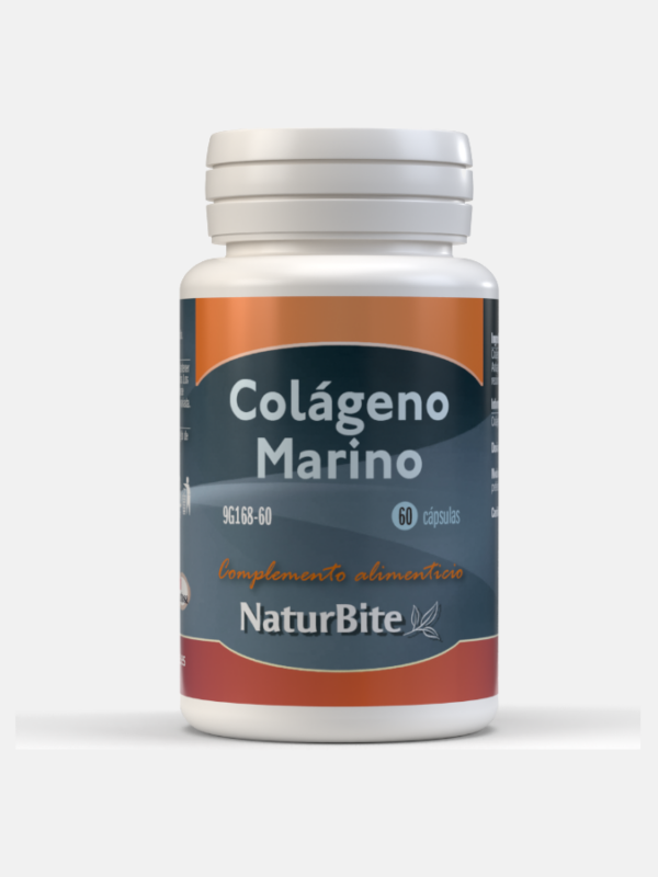 Colagénio Marinho 400mg - 60 cápsulas - NaturBite