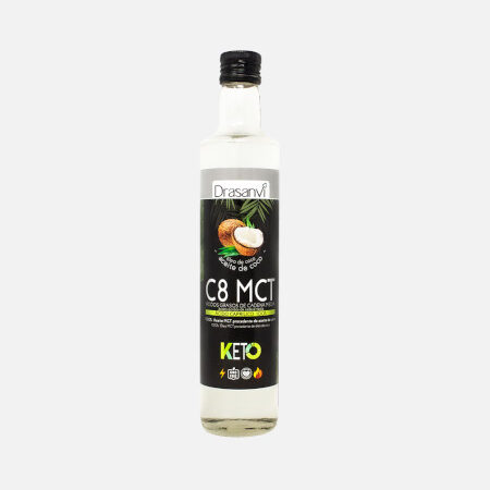 MCT C8 puro coco 100% keto – 500 ml – Drasanvi