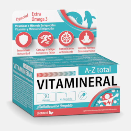 VITAMINERAL A-Z total – 30 cápsulas – Dietmed