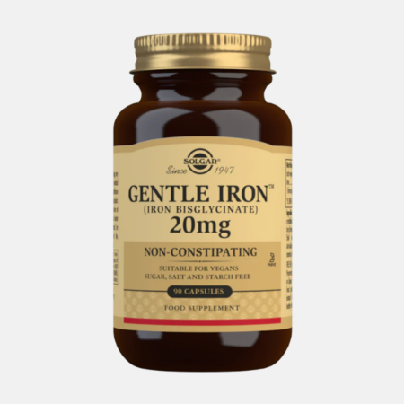 Gentle Iron 20mg – 90 cápsulas – Solgar
