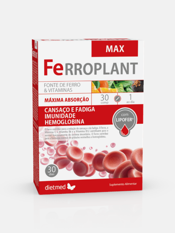 Ferroplant Max - 30 comprimidos - DietMed