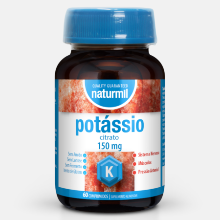Potássio citrato 150 mg – 60 comprimidos – Naturmil