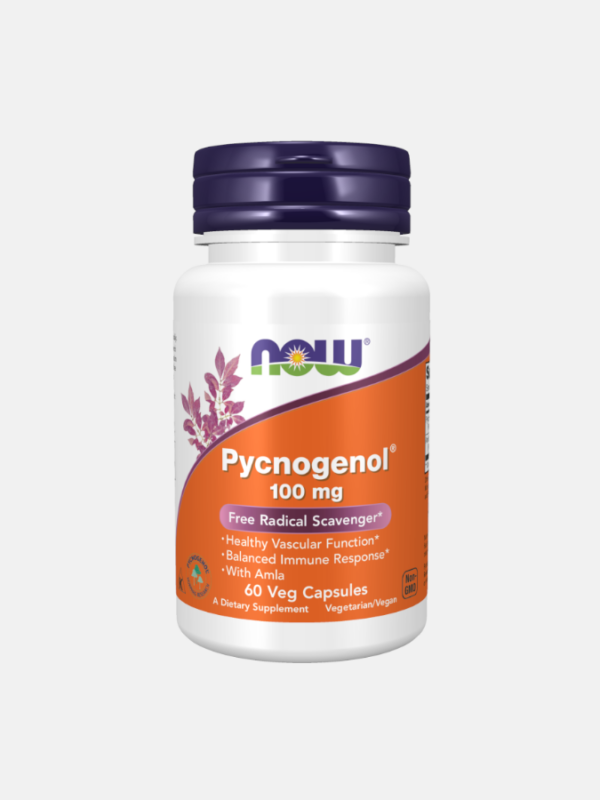 Pycnogenol 100 mg - 60 veg cápsulas - Now