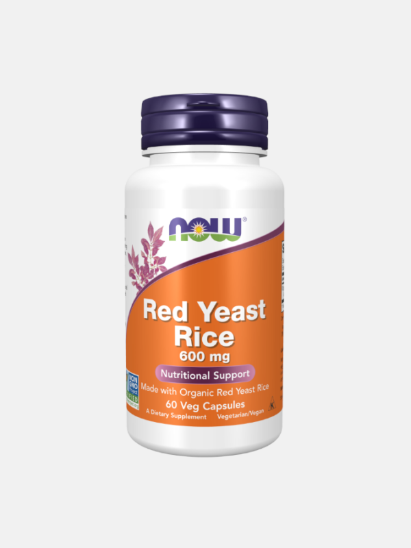 Red Yeast Rice 600mg - 60 cápsulas - Now