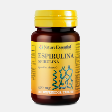 Spirulina 400 mg – 100 comprimidos – Natura Essential