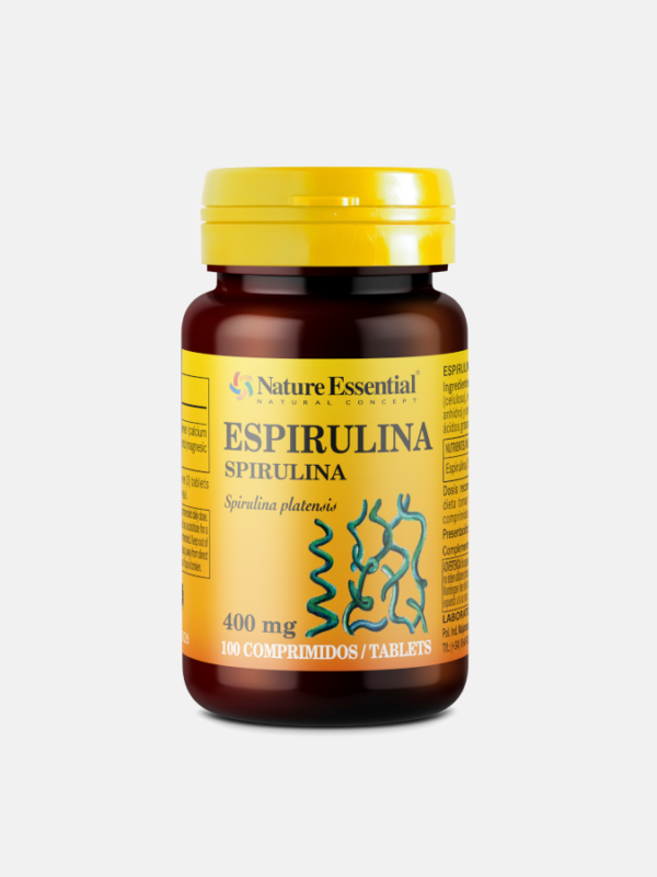 Spirulina 400 mg - 100 comprimidos - Natura Essential