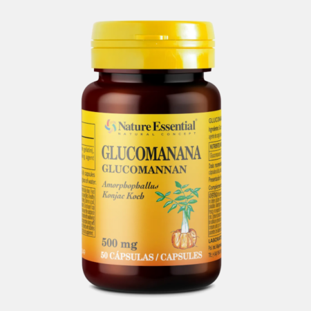 Glucomanano 500mg – 50 cápsulas – Nature Essential