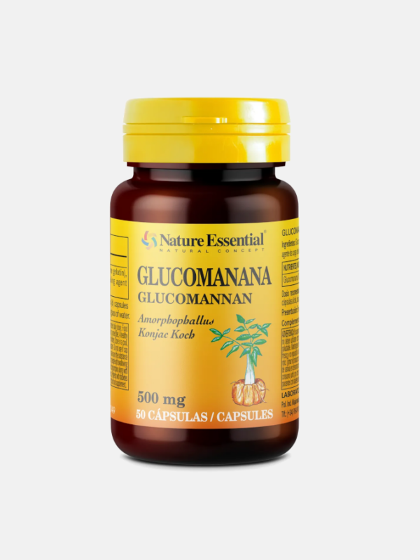 Glucomanano 500mg - 50 cápsulas - Nature Essential