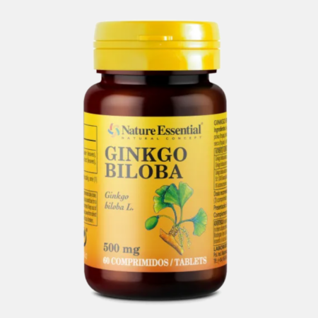 Ginkgo biloba 500 mg – 60 comprimidos – Nature Essential