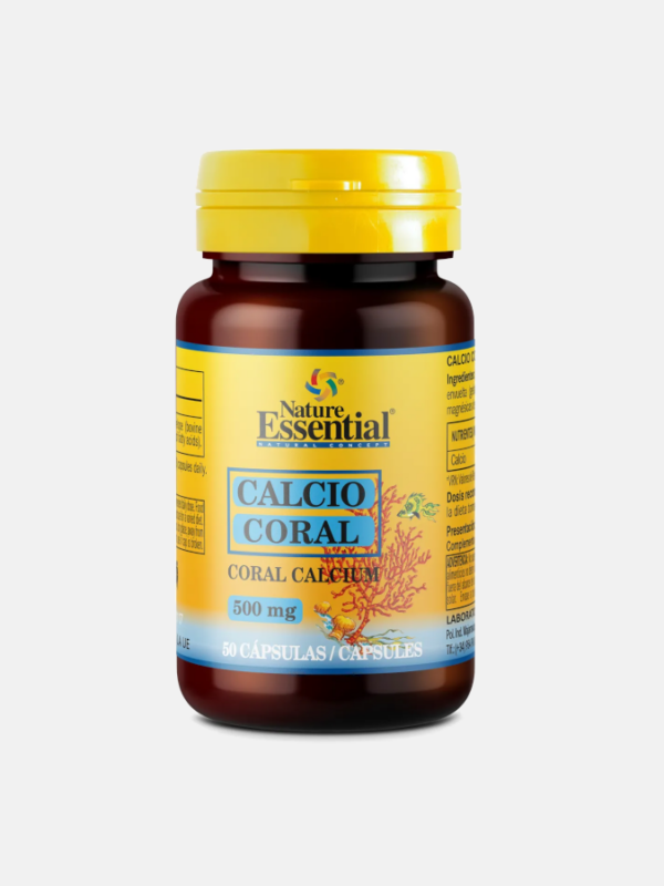 Cálcio Coral 500mg - 50 cápsulas - Nature Essential