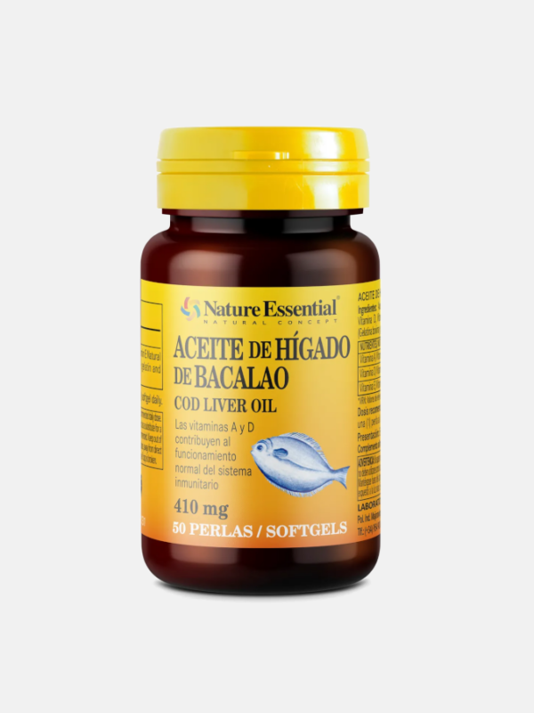 Óleo Fígado Bacalhau 410 mg - 50 cápsulas - Nature Essential