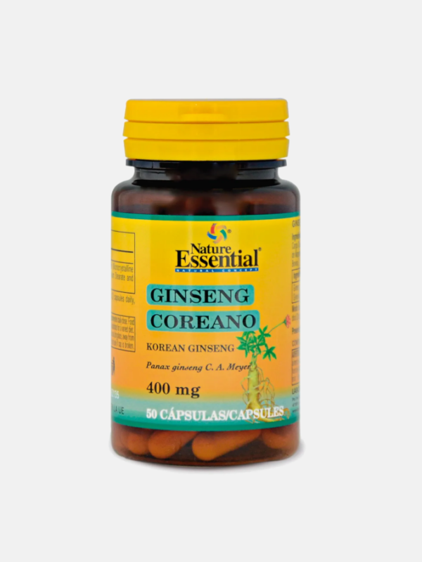 Ginseng Coreano 400 mg - 50 cápsulas - Nature Essential