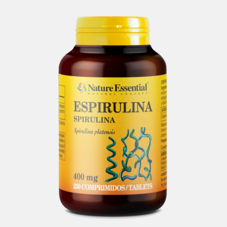 Spirulina 400 mg – 250 comprimidos – Nature Essential