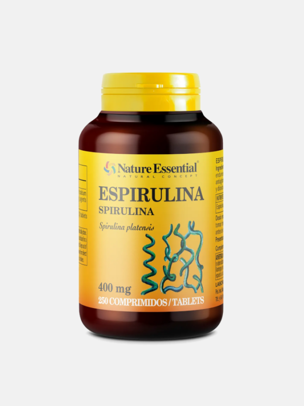 Spirulina 400 mg - 250 comprimidos - Nature Essential