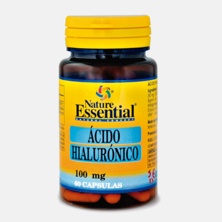 Ácido Hialurónico 100 mg – 60 cápsulas – Nature Essential