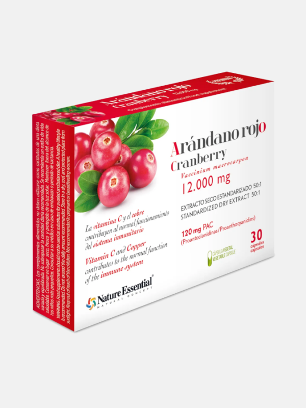 Cranberry 120 PAC - 30 cápsulas - Nature Essential