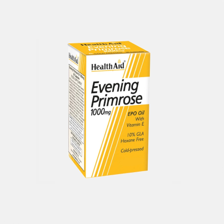 Evening Primrose Oil 1000mg – 60 cápsulas – Health Aid