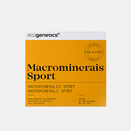 Macrominerais Sport – 30 saquetas – Ecogenetics