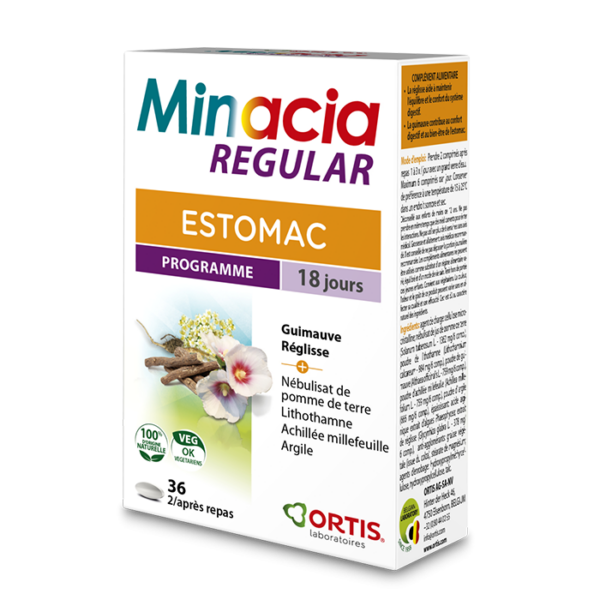 Minacia Regular ESTOMAC - 36 comprimidos - Ortis