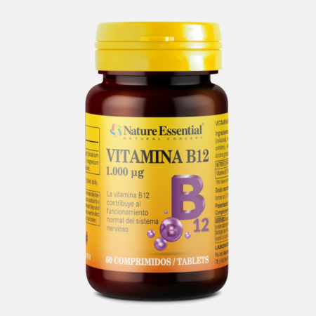 Vitamina B12 1000 mcg – 60 cápsulas – Nature Essential