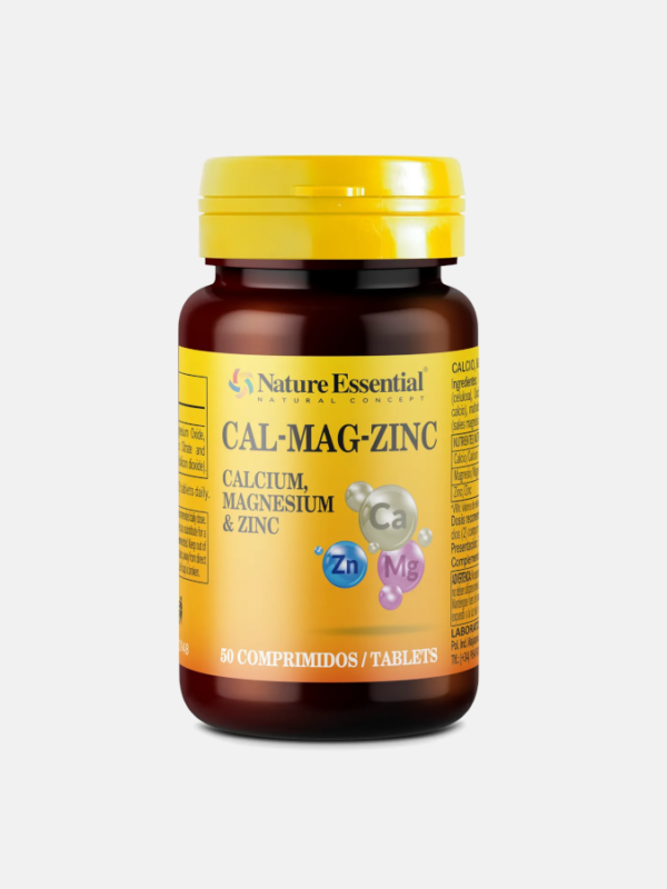 Cálcio Magnésio Zinco 520mg - 50 comprimidos - Nature Essential