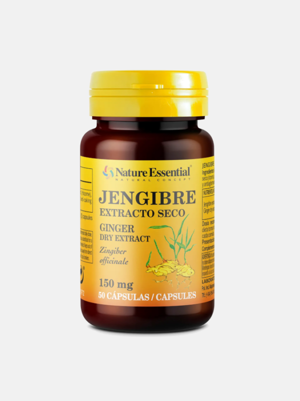 Gengibre 150 mg - 50 cápsulas - Nature Essential