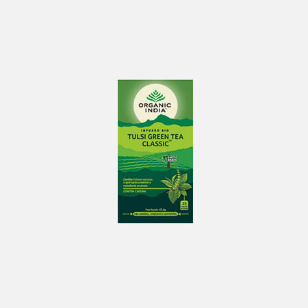 Infusão Bio Tulsi Green Tea Classic – 25 saquetas – Organic India