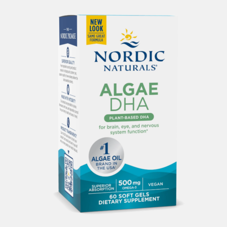 Algae DHA Vegan 500 mg – 60 cápsulas – Nordic Naturals
