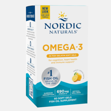 Omega 3 in Fish Gelatin – 60 cápsulas – Nordic Naturals
