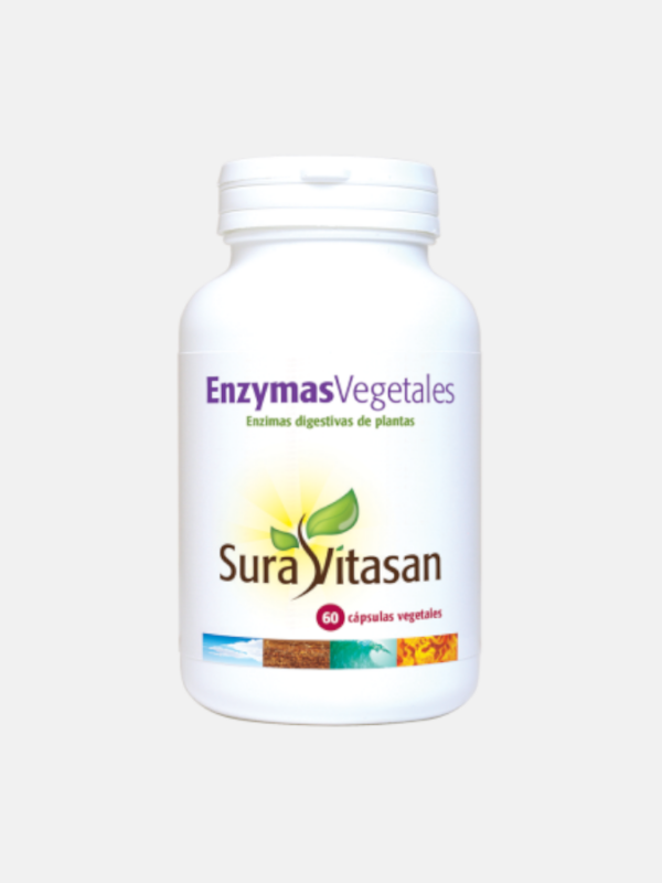 Enzymas Vegetais - 60 cápsulas - Sura Vitasan