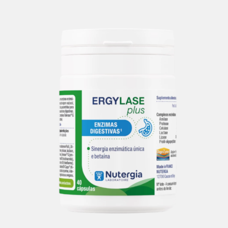 ERGYLASE Plus – 40 cápsulas – Nutergia