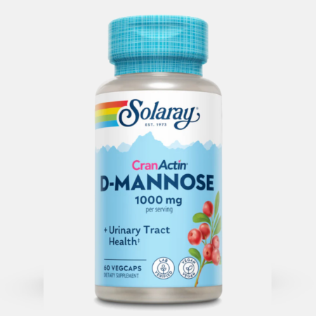 D-Mannose com CranActin – 60 cápsulas – Solaray