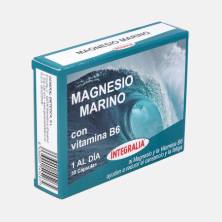 Magnésio Marinho + Vitamina B6 – 30 cápsulas – Integralia