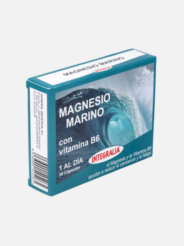 Magnésio Marinho + Vitamina B6 - 30 cápsulas - Integralia