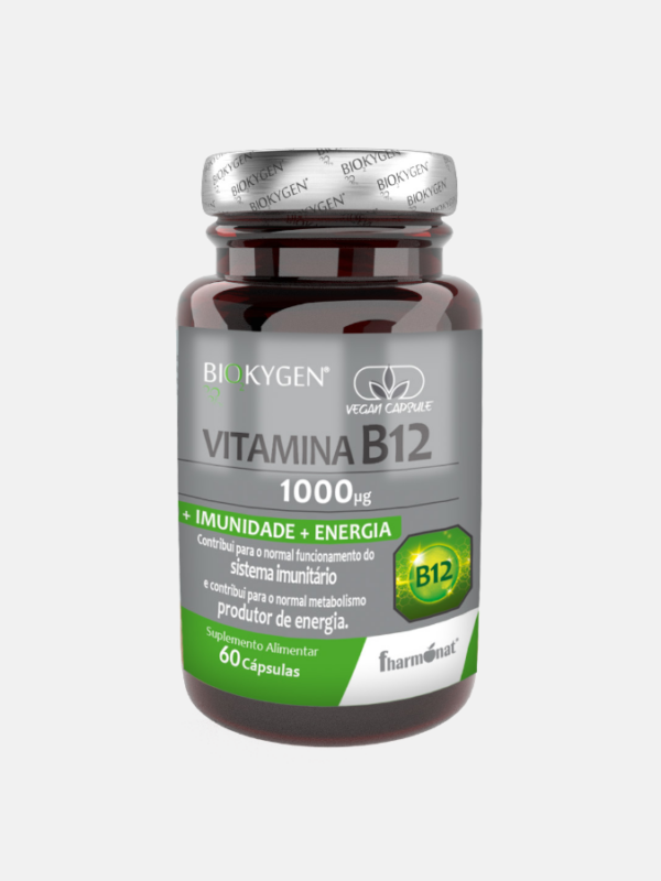 BIOKYGEN Vitamina B12 1000mcg - 60 cápsulas - Fharmonat