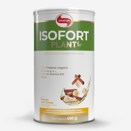 Isofort plant Banana e Canela – 450g – Vitafor
