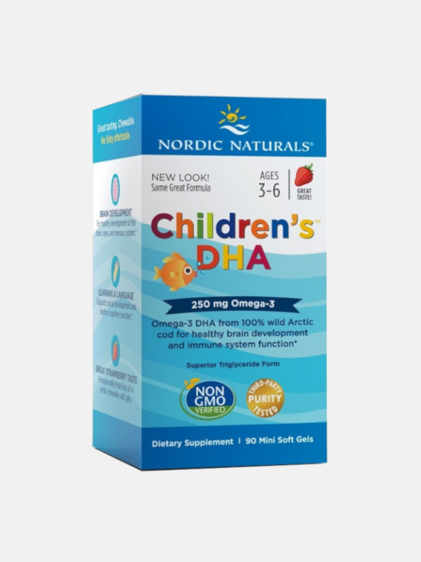 Children's DHA 250mg Strawberry - 90 softgels - Nordic Naturals