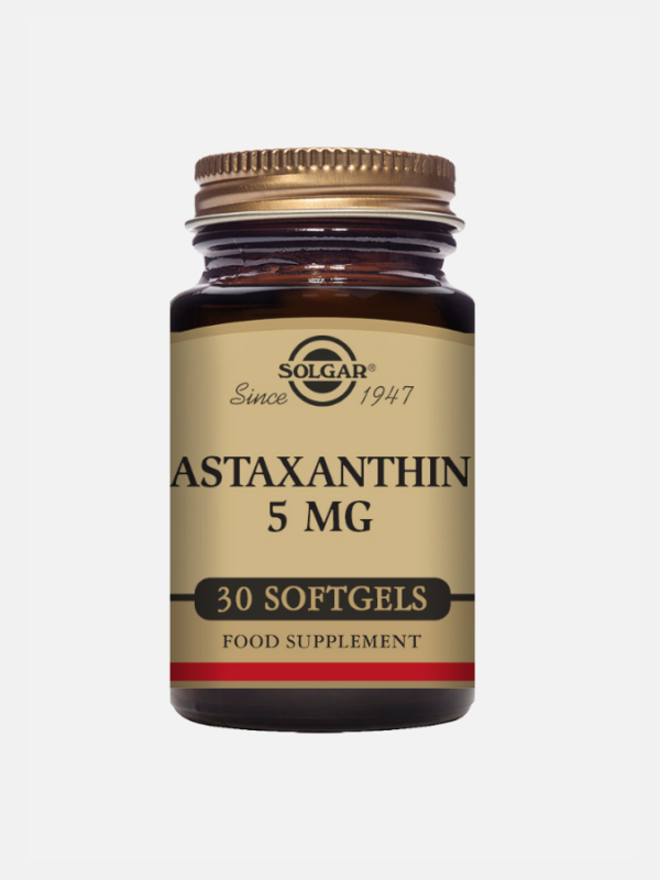 Astaxanthin 5mg - 30 cápsulas - Solgar