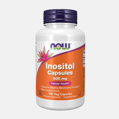 Inositol (Mio Inositol) 500 mg – 100 cápsulas – Now
