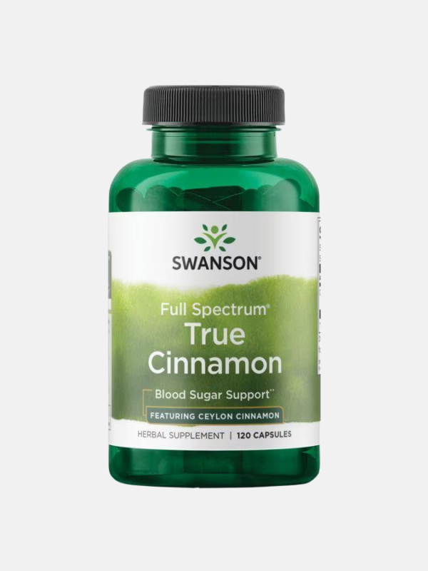 True Cinnamon Full Spectrum - 120 cápsulas - Swanson